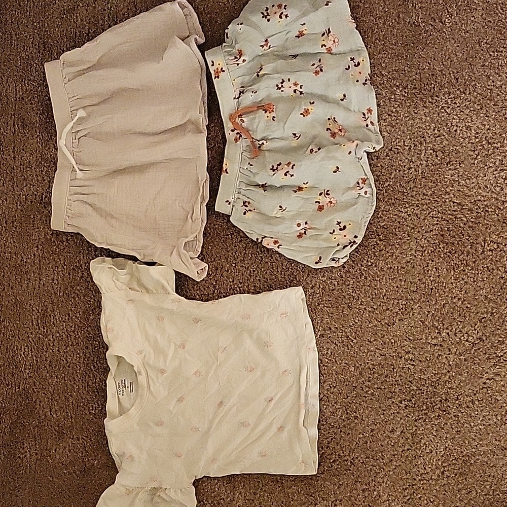 Gerber Modern Moments Set of 2 Skirts and 1 Shirt (Sz 2T)